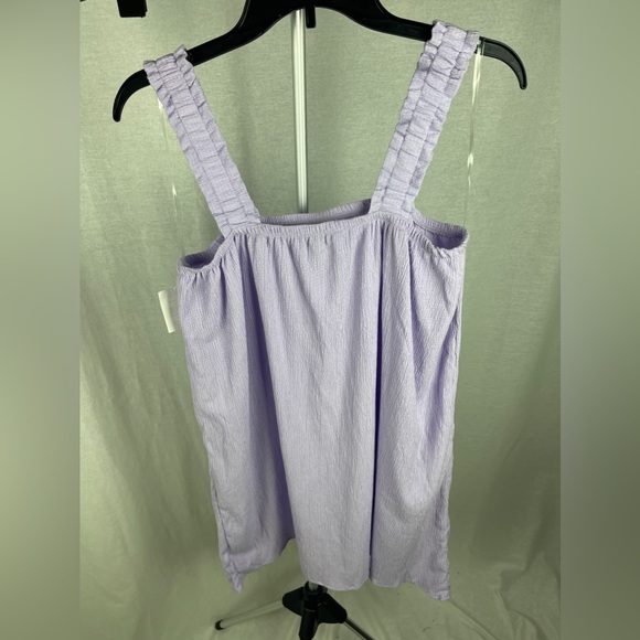 OLIVIA SKY Ruffle Strap Sleeveless Purple Dress size large NWT - Picture 4 of 8